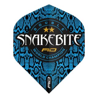 Dart Flights Red Dragon Hardcore Snakebite Double WC Blue Skin 6710