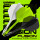 Winmau Fusion fluoro Yellow M - 34 mm