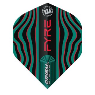 Dart Flights Winmau Prism Alpha Fyre Black,Turquoise & Red 6915.708