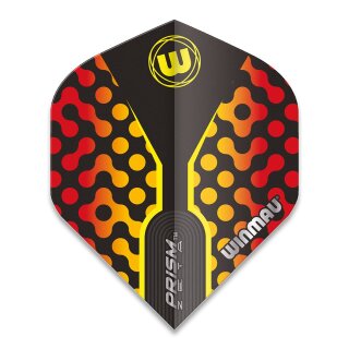 Dart Flights Winmau Prism Zeta Red & Yellow Chain 6915.308