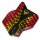 Dart Flights Winmau Prism Zeta Red & Yellow Chain 6915.308