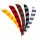 Bearpaw Naturfedern RW- 5" parabol barred (gestreift)