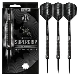 3er Set Steeldarts Harrows Supergrip Black Edition