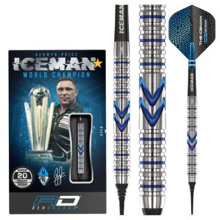 3er Set Softdarts Red Dragon Gerwyn Price Midnight Edition 20g