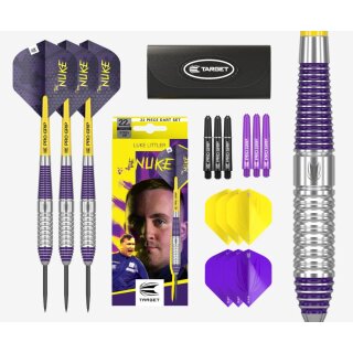 3er Set Steeldarts Target Luke Littler "The Nuke" Brass