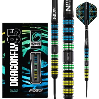 3er Set Steeldarts Red Dragon Dragonfly 95 Black Parallel