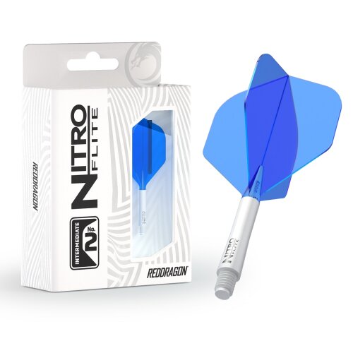 Red Dragon Nitro Flite No.2 White/Blue