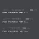 3x Target Swiss Point Storm Surge Silver 30mm 340251