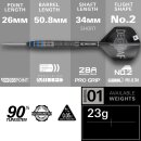 3er Set Steeldarts Target Jeffrey de Graaf Gen1