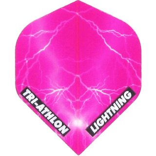 Dart Flights Mckicks Lightning Clear Pink