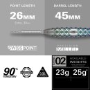 3er Set Steeldarts Target ROVE 02 (SP)