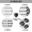 3er Set Steeldarts Target Chris Dobey Hollywood GEN 1 (SP) 22 g