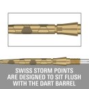 3xTarget Swiss Point Storm Onyx Gold 30mm 340133