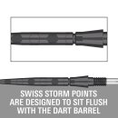 3xTarget Swiss Point Storm Onyx Black 30mm 340136