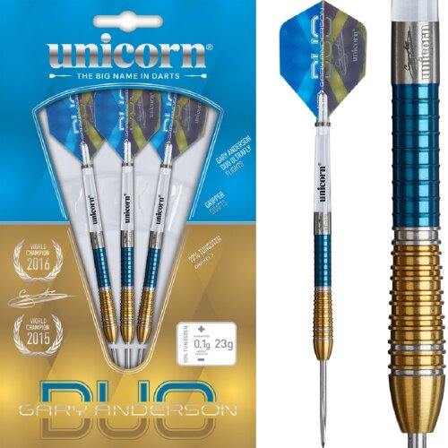 3er Set Steeldarts Unicorn Gary Anderson Phase 6 Duo 25g