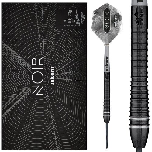 3er Set Steeldarts Unicorn Gary Anderson Phase 6 Noir