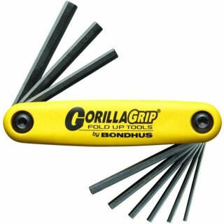 Gorilla Grip Zoll/Inch Innensechskant Schlüsselsatz