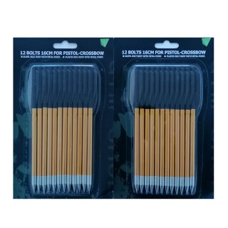 24 Armbrustbolzen Aluminium 6,5"