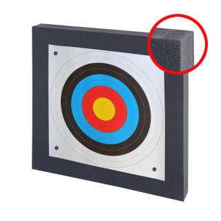 Blasrohr-Ziel 60x60x7 + 5 Papierauflagen + 4 Scheibennagel