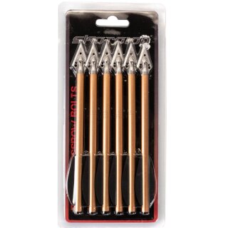 6er Set Armbrust-Bolzen ALU mit Jagdspitze